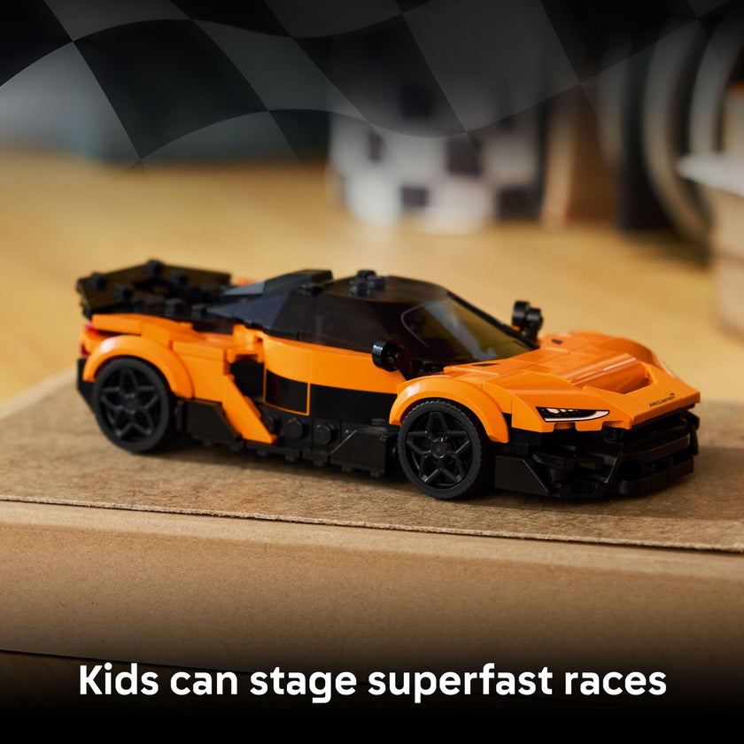 LEGO Speed Champions McLaren W1 Race Car Toy for Boys & Girls, Ages 9+ - Building Set for Pretend Play & Display w/1 Driver Minifigure - Gift Idea for Kids & Supercar Fans - 77257 🍁 All In One Marketplace Canada