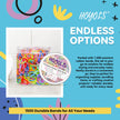 HOYOLS Baby Hair Ties Rubber Bands for Toddler Infants Kids Girls Thin Small Hair Elastics TPU 1500 Piece Pack 🍁 All In One Marketplace Canada