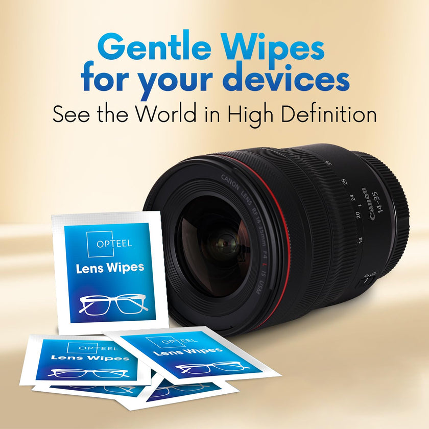 Lens Wipes for Eyeglasses - Pre-Moistened Individually Wrapped Scratch & Streak-Free for Glasses, Sunglasses & Camera Lenses 500ct 🍁 All In One Marketplace Canada