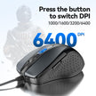 TECKNET USB Wired Mouse, 6-Button Corded Computer Mouse with 4 Adjustable DPI, Optical Computer Mice with Ergonomic Design and 5FT Cord for Laptop, Chromebook, PC, Desktop, Mac, Notebook-Gray 🍁 All In One Marketplace Canada