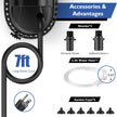 Aoumcom 200GPH Submersible Water Pump, 10W Water Fountain Pump, Aquarium Pump, 750L/H Water Pump with 7ft Power Cord for Garden Fountain, Water Table, Waterfall, Fish Tank, Pond, Hydroponics 🍁 All In One Marketplace Canada