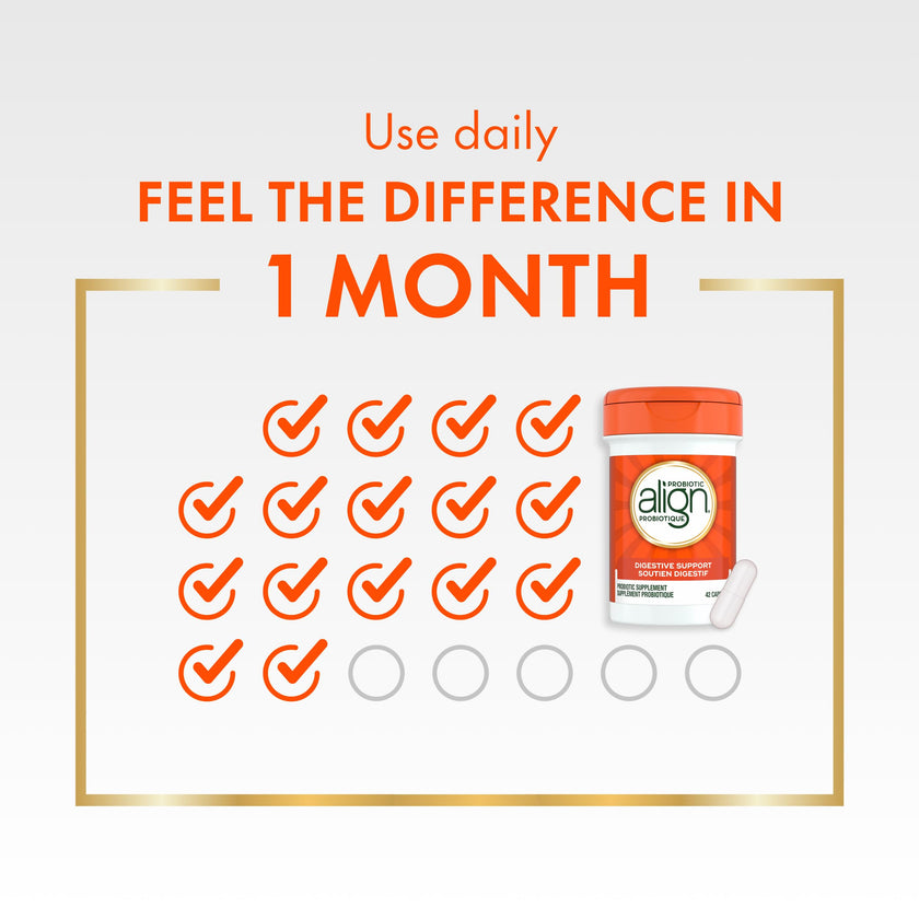Align Probiotic Digestive Support, IBS Symptom Relief: Gas, Abdominal Discomfort, Bloating, Helps Healthy Intestinal Flora for Women & Men, 28 Capsules 🍁 All In One Marketplace Canada