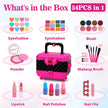 Teensymic Kids Makeup Kit for Girls, 54PCS Washable Makeup Toys, Age 3-13, Princess Theme, Girl Toys, Social Skill, Hand-Eye Coordination 🍁 All In One Marketplace Canada