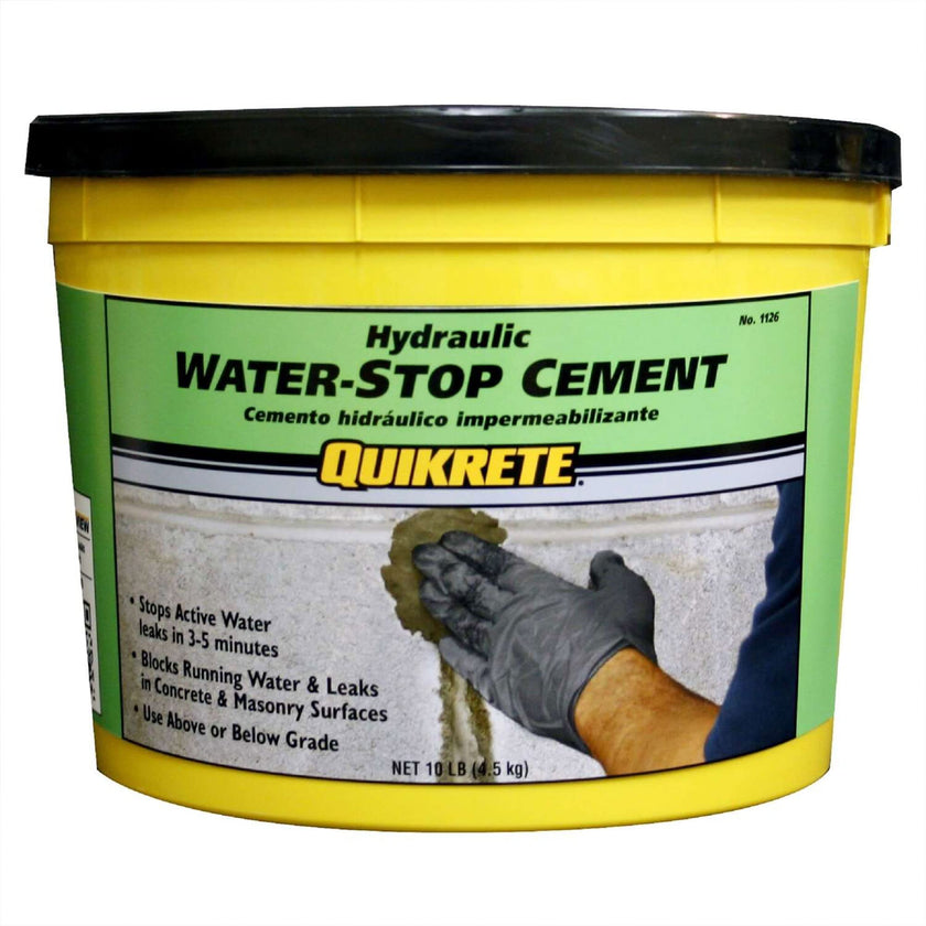 Quikrete Rapid Setting, Hydraulic Water Stop Cement, Sets in 3 to 5 Minutes to Patch Concrete & Masonry, for Pools and Foundations, 10 Pounds 🍁 All In One Marketplace Canada