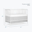 Dream On Me Synergy 5-in-1 Convertible Crib in White, Greenguard Gold Certified, BSA Certified, 3 Mattress Height Settings, Classic Nursery Furniture 🍁 All In One Marketplace Canada