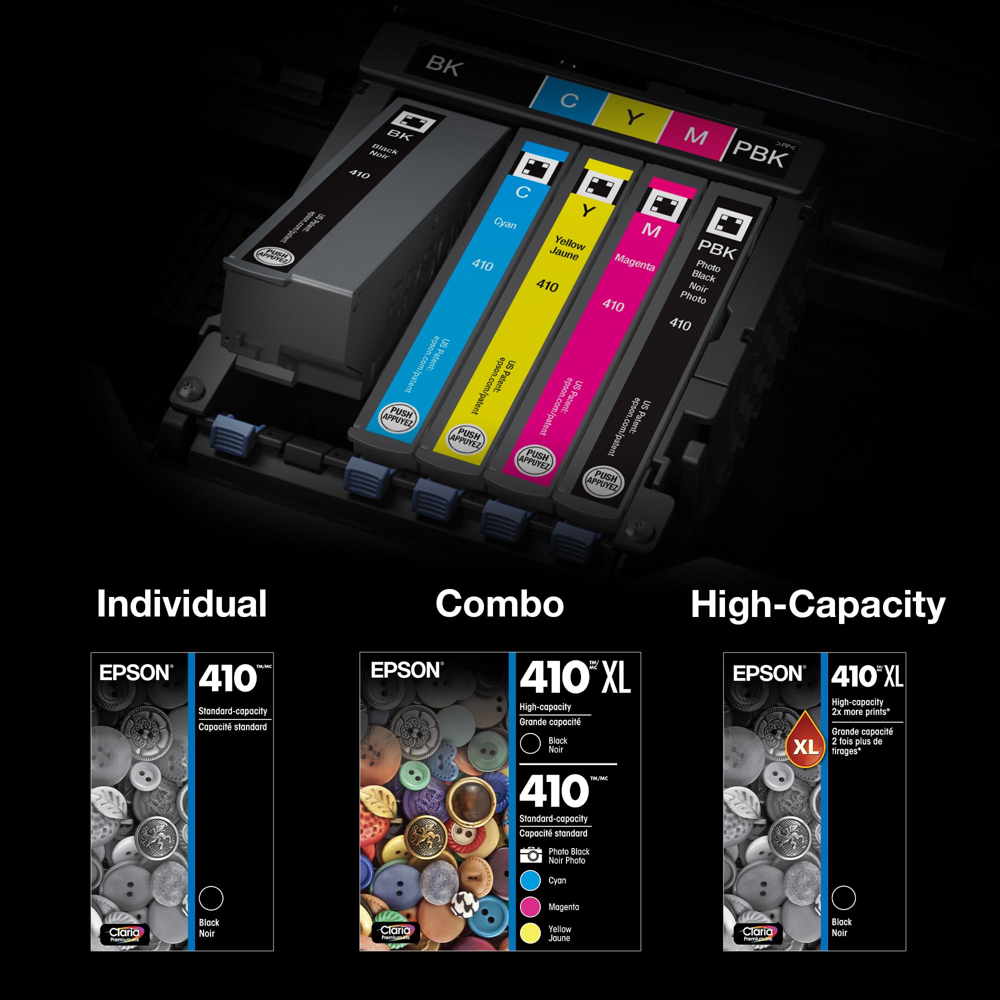 Epson 410 Claria Premium Ink Cartridge, Combo Pack (T410520) 🍁 All In One Marketplace Canada