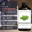 Brooklyn Botany Peppermint Essential Oil - Huge 118 ml - 100% Pure and Natural - Premium Grade with Dropper - for Aromatherapy and Diffuser 🍁 All In One Marketplace Canada