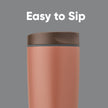 Owala SmoothSip Slider Insulated Stainless Steel Coffee Tumbler, Reusable Iced Coffee Cup, Hot Coffee Travel Mug, BPA Free 20 oz, Cozy Cocoa 🍁 All In One Marketplace Canada