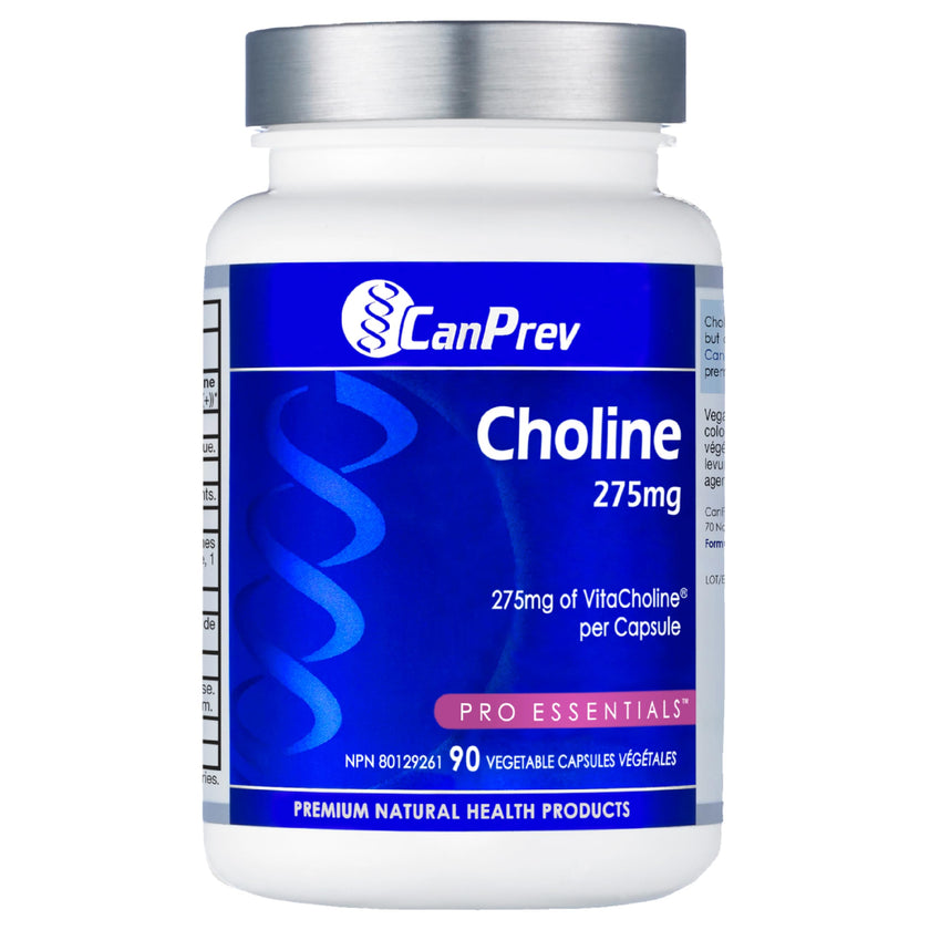 CanPrev Choline 275mg 90 Veggie Capsules, 90-Day Supply, VitaCholine for Cognitive Function, Memory & Focus, Vegan, Non-GMO, Gluten & Soy-Free, Supports Pregnancy, Liver & Heart Health, Made in Canada 🍁 All In One Marketplace Canada