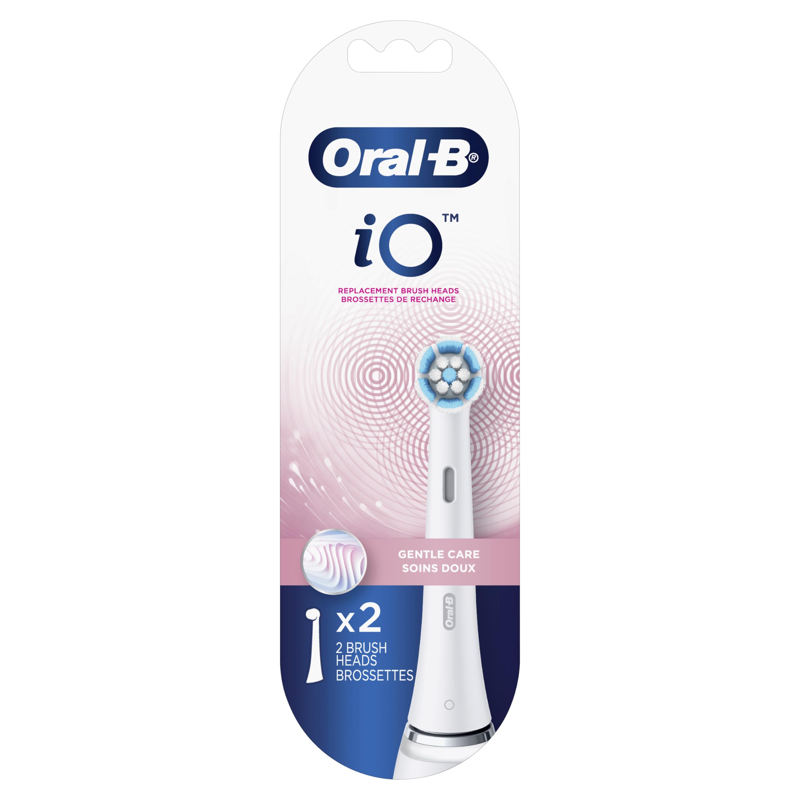Oral-B iO Gentle Care Replacement Heads, Electric Toothbrush Brush Heads, White, 2 Count 🍁 All In One Marketplace Canada