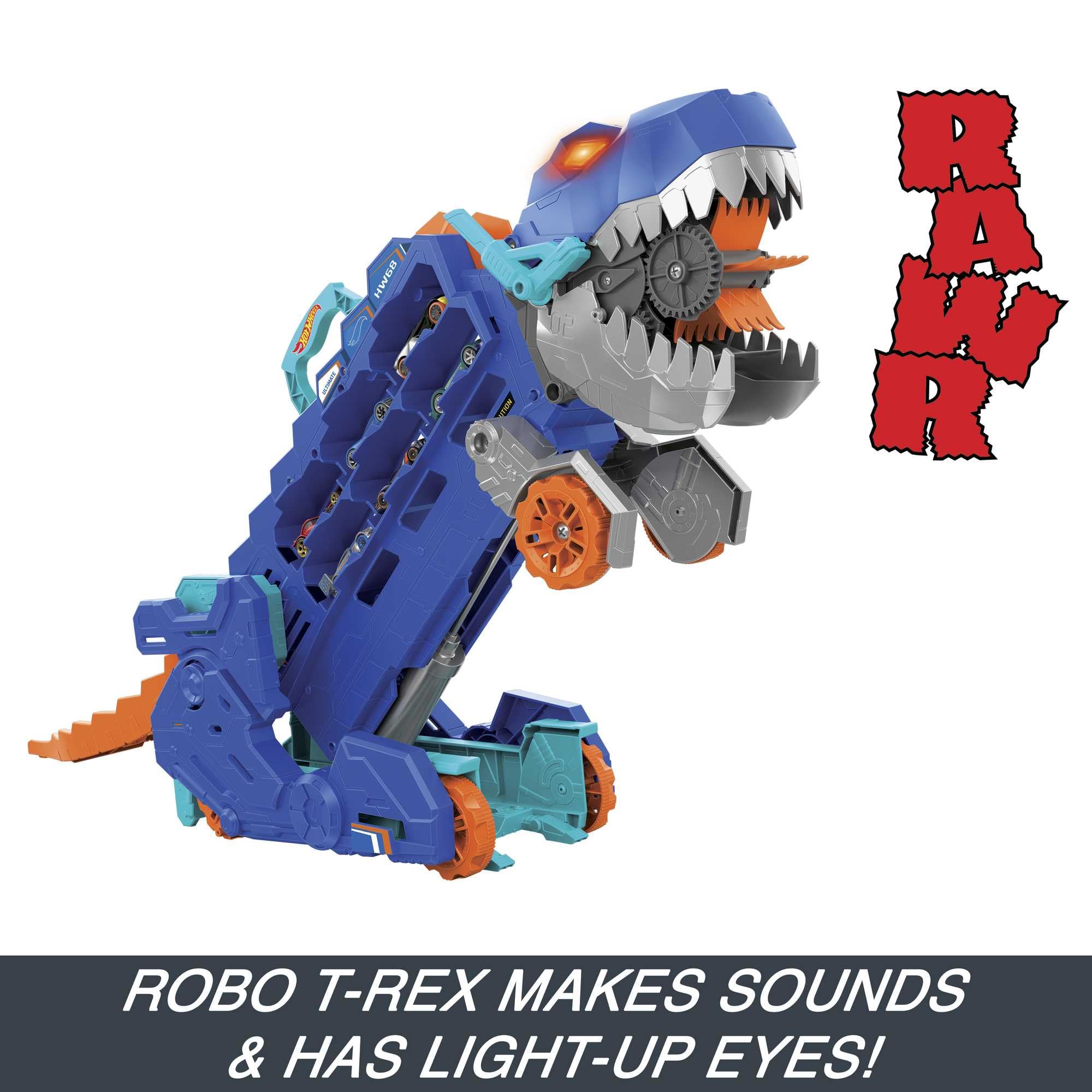 Hot Wheels City Toy Car Track Set, Ultimate T-Rex Transporter, Hauler Transforms into Stomping Dino with Race Track, from Netflix Series “Let’s Race” 🍁 All In One Marketplace Canada