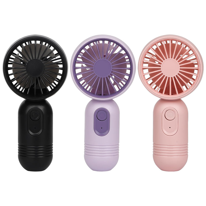 Ackdine Mini Portable Fan - Handheld Fan, 3 Pack USB Rechargeable Personal Fan, Battery Operated Lightweight Small Makeup/Pocket Fan with 3 Speeds For Stylish Girl Boys Women Men Office Outdoor Travel 🍁 All In One Marketplace Canada