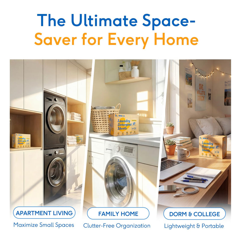 Laundry Detergent Sheets (240 Loads) - Space-Saving, Hypoallergenic,Travel-Friendly,Deep Cleaning, Fresh Linen Scent, Plastic-Free, Eco-Conscious, Paraben-Free, No Mess, Fast Dissolve 🍁 All In One Marketplace Canada