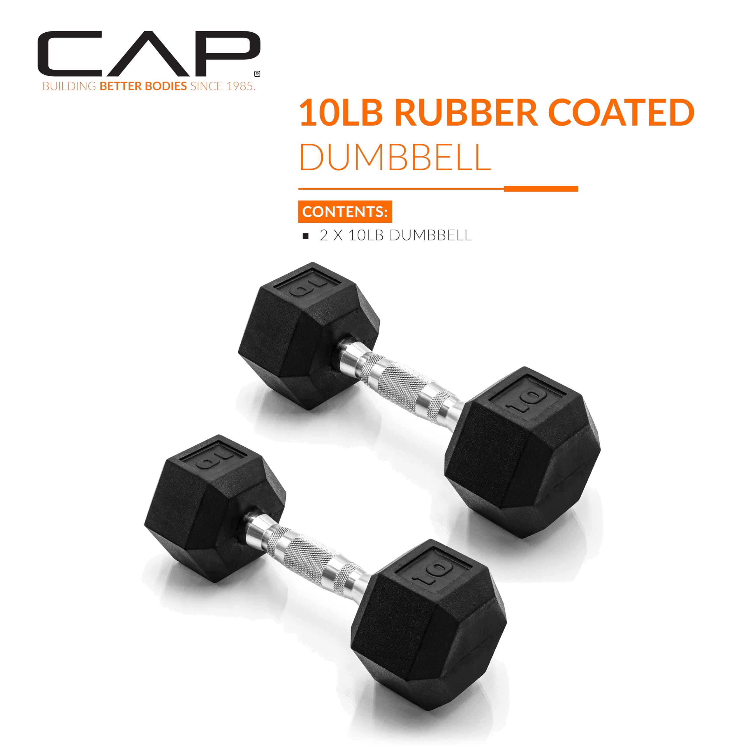 CAP Barbell 10 LB Pair Coated Hex Dumbbell Weight 🍁 All In One Marketplace Canada