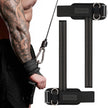 MANUEKLEAR Non-Slip Wrist Straps for Weightlifting Deadlifting, Gym Lifting Straps with D Rings for Cable Machine Workout, 10mm Neoprene Padded Weight lifting Wrist Wraps for Men Women (Black, M (6.3-7.5inch)) 🍁 All In One Marketplace Canada
