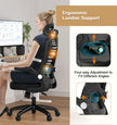 Office Chair, SPRDENG Ergonomic Office Chair with Two-Way Adjustable Lumbar Support & Headrest, High Back S-Shaped Computer Chair with Flip-up Padded Armrests, Swivel Task Chair for Home Office 🍁 All In One Marketplace Canada