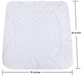 Utopia Bedding Quilted Fitted Mattress Pad, King Size, Elastic Fitted Mattress Topper Protector and Cover Stretches up to 16 Inches Deep, Machine Washable (White) 🍁 All In One Marketplace Canada