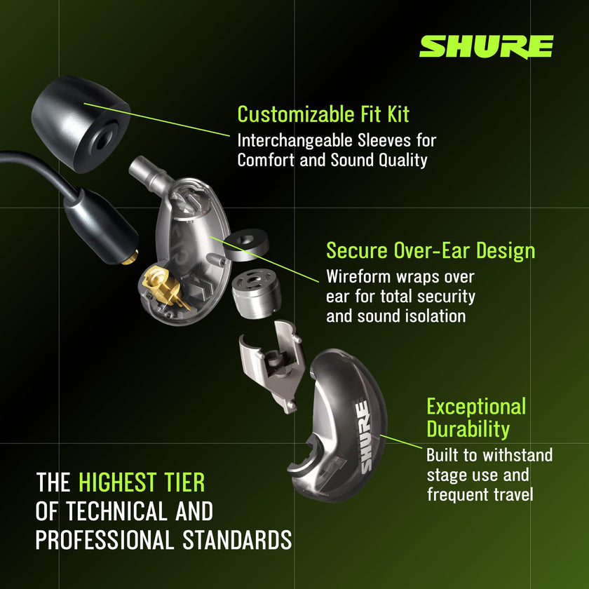 Shure SE215 PRO Sound Isolating Wired Earbuds - Clear 🍁 All In One Marketplace Canada