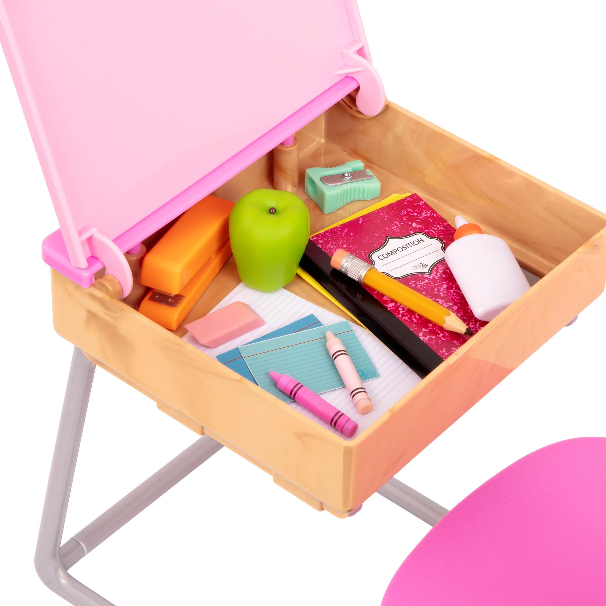 Our Generation Student Desk Set for 18-Inch Dolls, Flying Colors, Deluxe 🍁 All In One Marketplace Canada