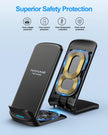 NANAMI Upgraded 15W Fast Wireless Charger, Wireless Charging Stand Compatible with iPhone 17/16/15/14 Pro Max/13/12/11/XR/XS Max/X/8+, Phone Charger for Samsung Galaxy S26/S25/S24/S23/S22/S21/S20/S10 🍁 All In One Marketplace Canada