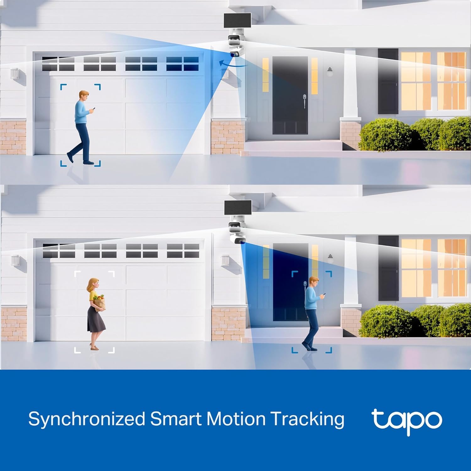 Tapo 2K Dual Lens 360° Pan/Tilt Security Battery Camera Wireless w/Solar Panel, 165° Wide View + 6mm Telephoto, Free Person/Vehicle Detection, SD/Cloud Storage, Works w/Alexa & Google (Tapo C645D KIT) 🍁 All In One Marketplace Canada