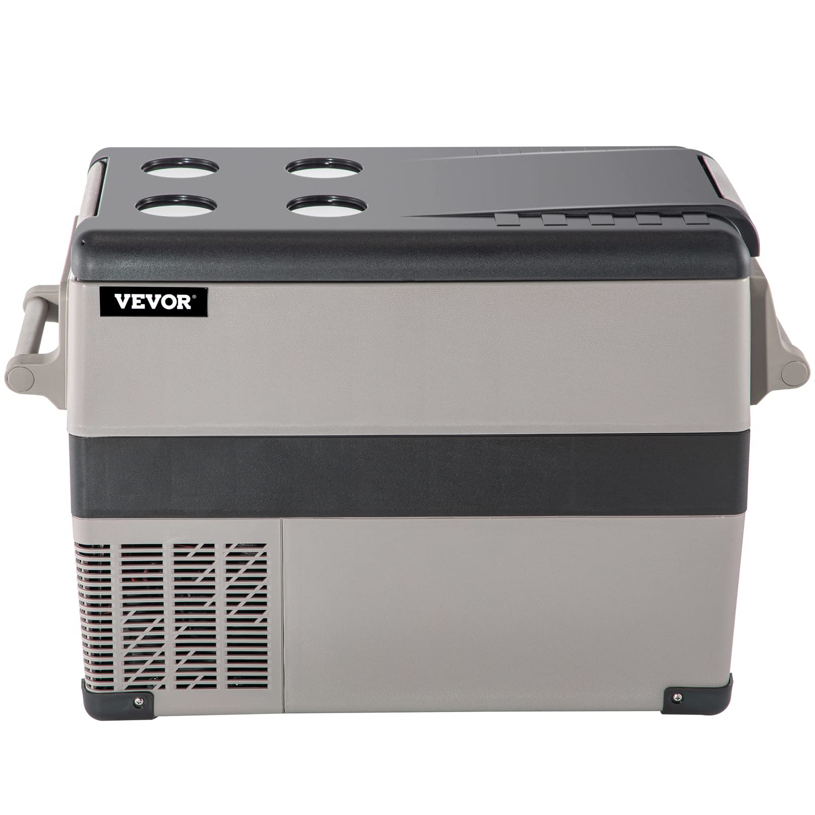 VEVOR 45L Portable Car Refrigerator 48 Quart LG Compact RV Fridge 12/24V DC & 110-240V AC Vehicle Car Truck Boat Mini Electric Freezer for Driving Travel Fishing Outdoor and Home Use -4°F-68°F, Grey 🍁 All In One Marketplace Canada