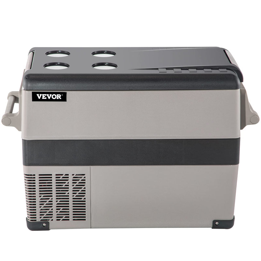 VEVOR 45L Portable Car Refrigerator 48 Quart LG Compact RV Fridge 12/24V DC & 110-240V AC Vehicle Car Truck Boat Mini Electric Freezer for Driving Travel Fishing Outdoor and Home Use -4°F-68°F, Grey 🍁 All In One Marketplace Canada