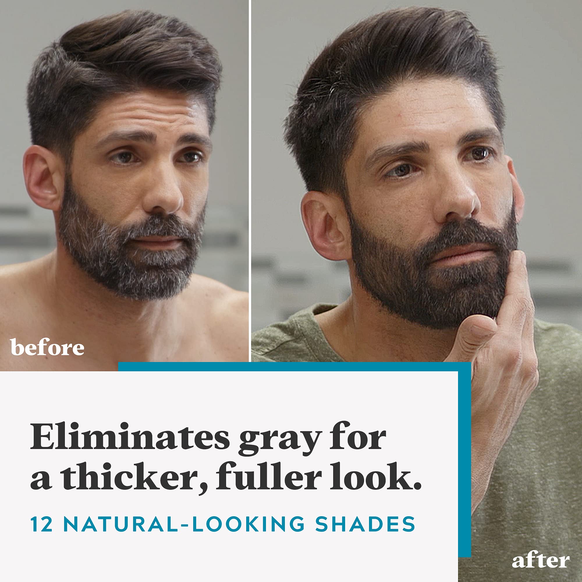 Just For Men Mustache & Beard, Beard Dye for Men with Brush Included for Easy Application, With Biotin Aloe and Coconut Oil for Healthy Facial Hair, Dark Brown, M-45 (3 Count) 🍁 All In One Marketplace Canada