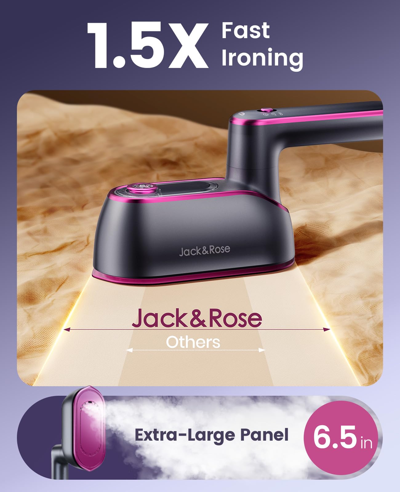 Jack＆Rose Steamer Clothes,8s Heat-up Travel Steam Iron,Portable Steamer 🍁 All In One Marketplace Canada