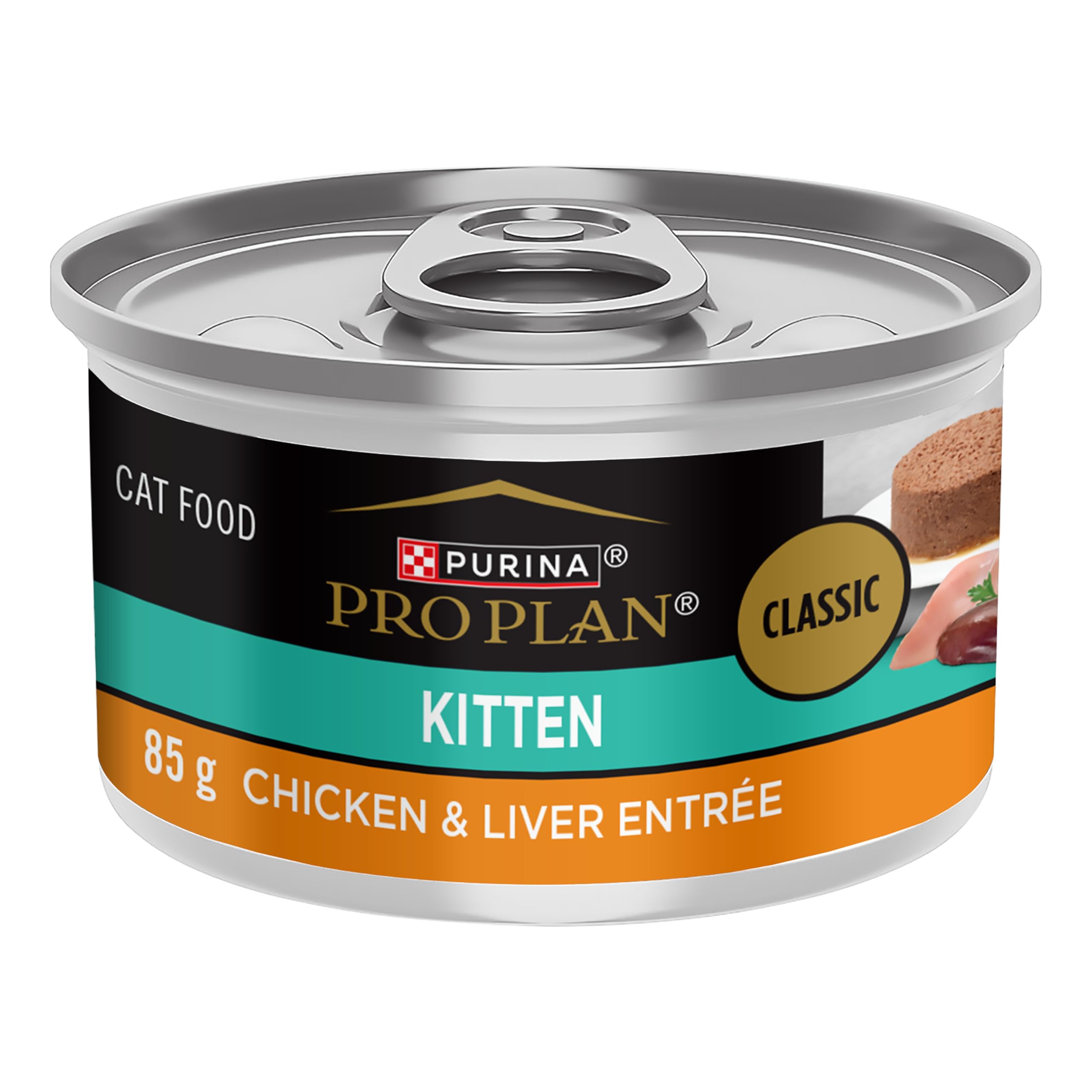 Purina Pro Plan Wet Cat Food, Focus, Kitten Chicken and Liver Entrée, 3-Ounce Can, Pack of 24 🍁 All In One Marketplace Canada