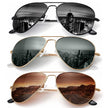 KALIYADI Classic Aviator Sunglasses for Men Women Driving Sun glasses Polarized Lens UV Blocking (3 Pack) 58mm 🍁 All In One Marketplace Canada
