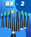 TEETHEORY Sonic Electric Toothbrushes for Adults and Kids, 8 Brush Heads Electric Toothbrush with 40000 VPM Deep Clean 5 Modes, Rechargeable Fast Charge 4 Hours Last 30 Days(Black) 🍁 All In One Marketplace Canada