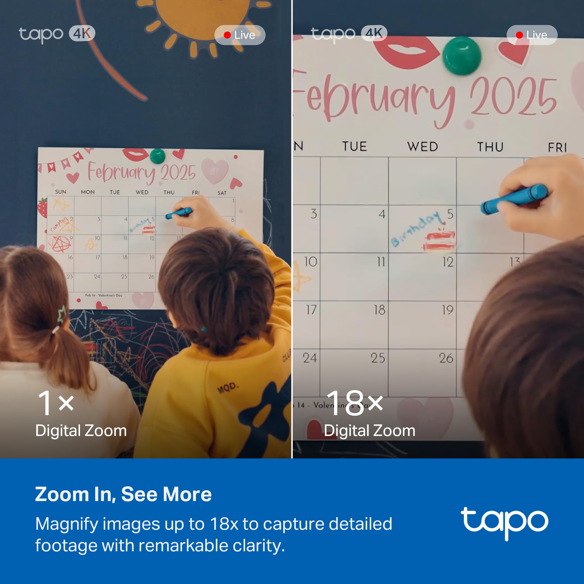 Tapo 4K 8MP Pan/Tilt Indoor Security Camera for Baby Monitor, No Monthly Fee, Pet Camera w/Motion Detect and Track, SD/Cloud Storage, Works w/Alexa, Google, and Samsung (Tapo C260) 🍁 All In One Marketplace Canada