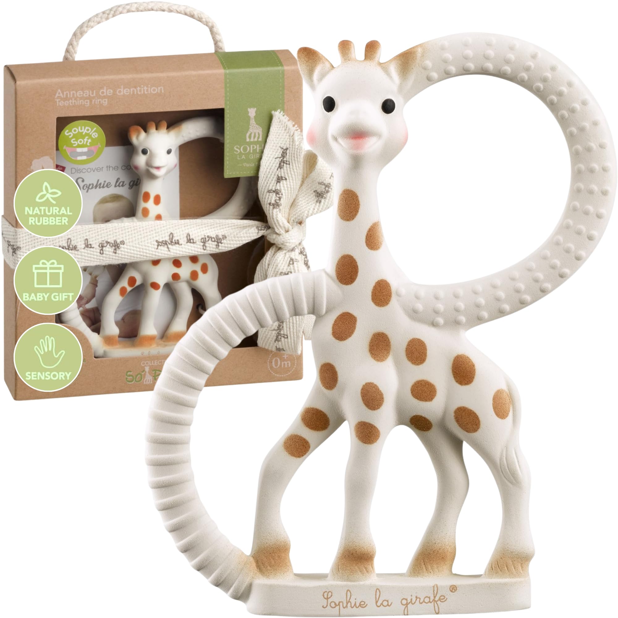 Sophie la Girafe So Pure Teething Ring, Very Soft Version 🍁 All In One Marketplace Canada