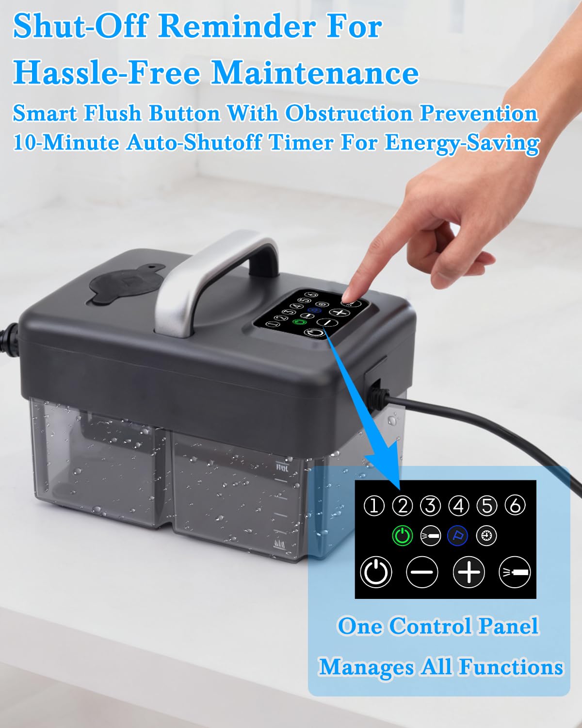 Steam Cleaner for Home - 1600ML Water Tank 15s Heat-Up Portable Steamer for Cleaning, 6 Level Adjustable, 2500W, 45PSI, 250°F Steam, Handheld Steam Cleaner for Car Detailing, Grease, Tile,Grout 🍁 All In One Marketplace Canada