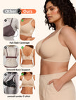 PoseFree Jelly Bras for Women Full Coverage Full Support and Lift No Underwire Back Smoothing Bralette Everyday Bra (Nude,XL) 🍁 All In One Marketplace Canada