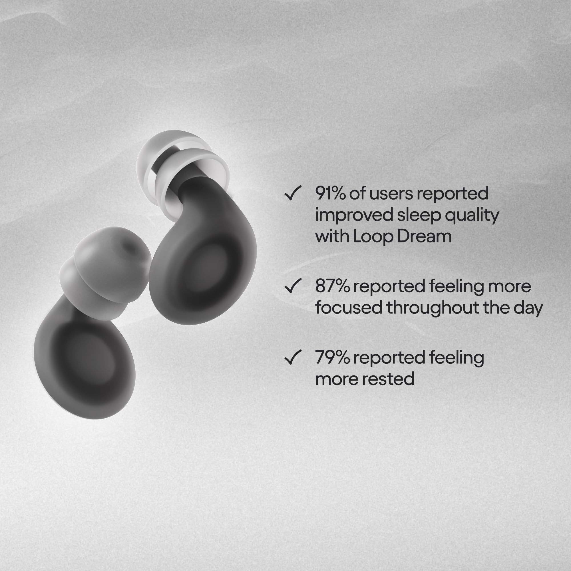 Loop Dream – Silicone/Memory Foam Earplugs for Sleep Comfort | Comfortable Ear Plugs for Muffling Snoring & Sleeping | Customized Fit | 27dB (SNR) Noise Reduction 🍁 All In One Marketplace Canada