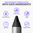 Wonderskin Eyeliner Pencil, 1440 Longwear Deep Black Eyeliner Pencil - Waterproof, Sharpenable & Smudge Proof (Liquorice) 🍁 All In One Marketplace Canada
