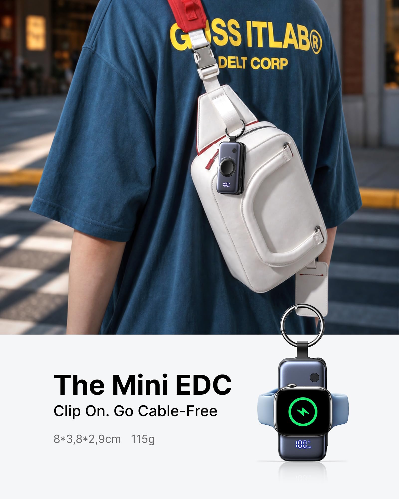 INIU Mini Portable Charger for Apple Watch, Power Bank with Built-in USB C Cable, 5000mAh 20W PD Fast Charging smart Watch Charging Dock for Apple Watch Ultra 11 10 9 8 SE, iPhone Air 17 16 15 Air 🍁 All In One Marketplace Canada