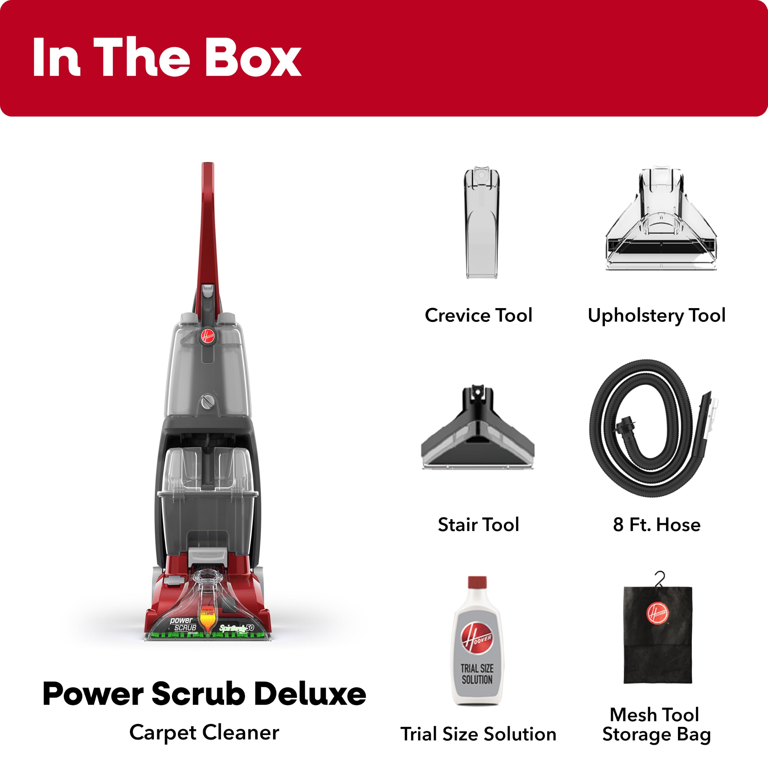 Hoover PowerScrub Deluxe Carpet Cleaner, Deep Cleaning Carpet & Upholstery Shampooer with Multi‑Purpose Tools, FH50150NC 🍁 All In One Marketplace Canada