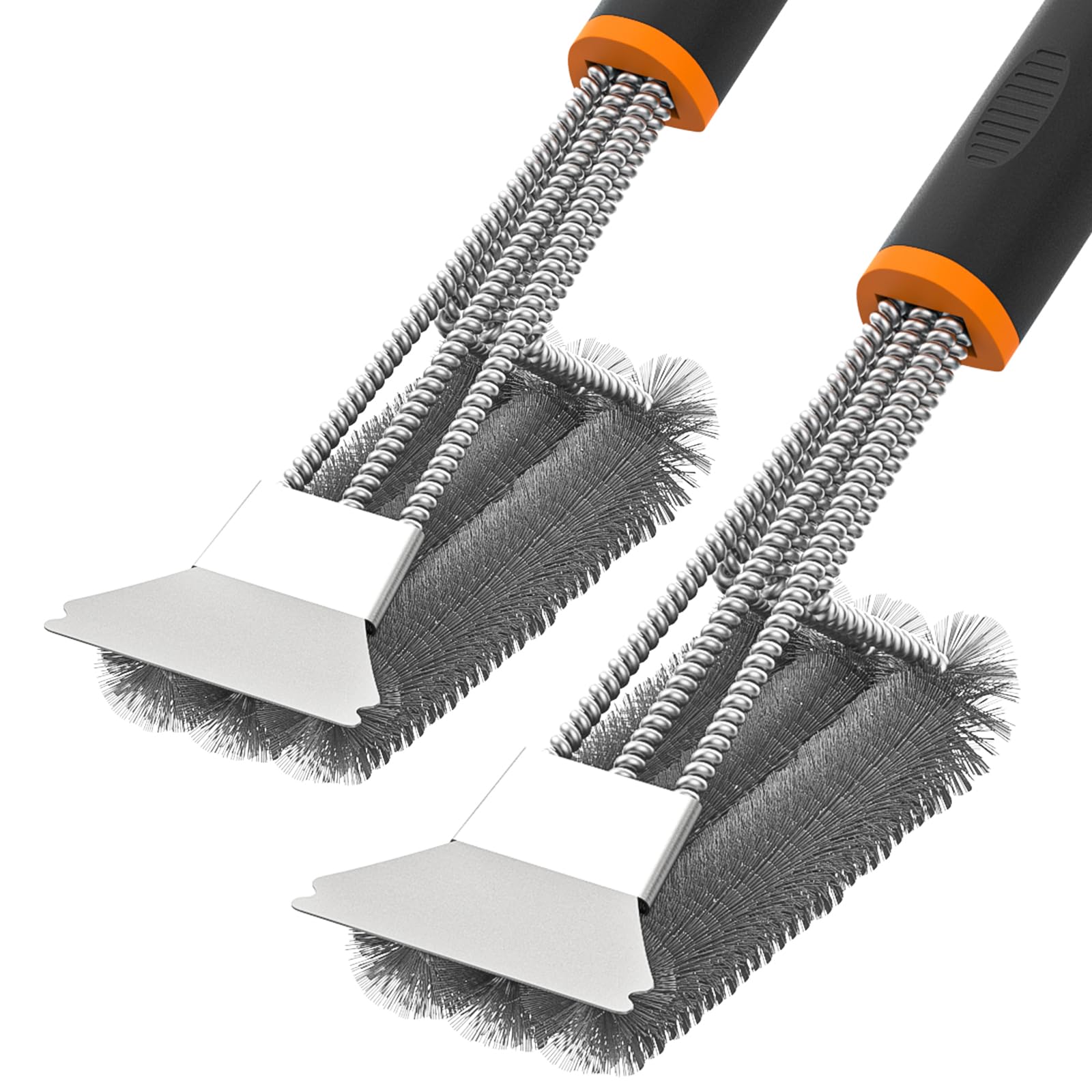 Fixmend 2 Pack BBQ Grill Brush, 15