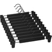 Lamitocs Pants Hangers with Clips, Skirt Hangers, 360 ° Swivel Hooks Space Saving Hangers for Pants, Skirts, Clothes, Jeans (10Pack,Black) 🍁 All In One Marketplace Canada
