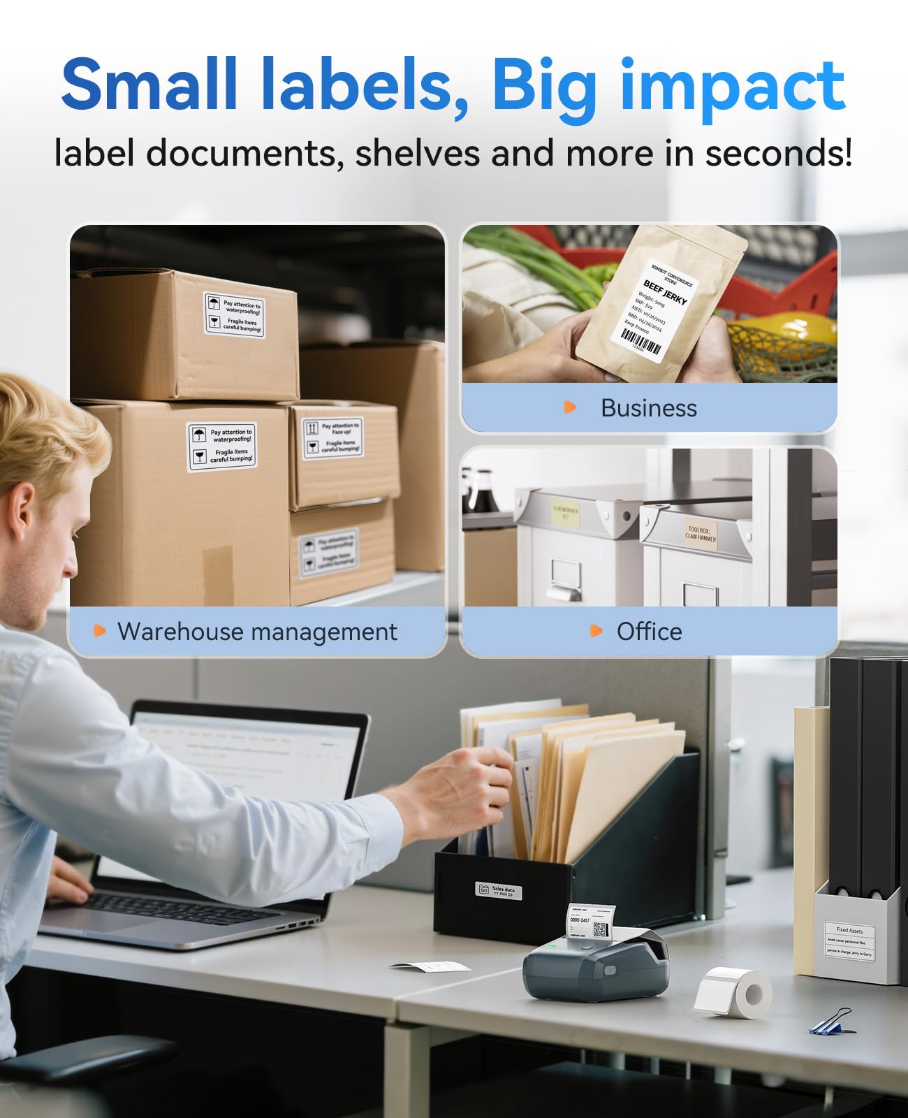 NIIMBOT B1 Label Maker Machine with Tape, Thermal Name Tag Sticker Printer 🍁 All In One Marketplace Canada