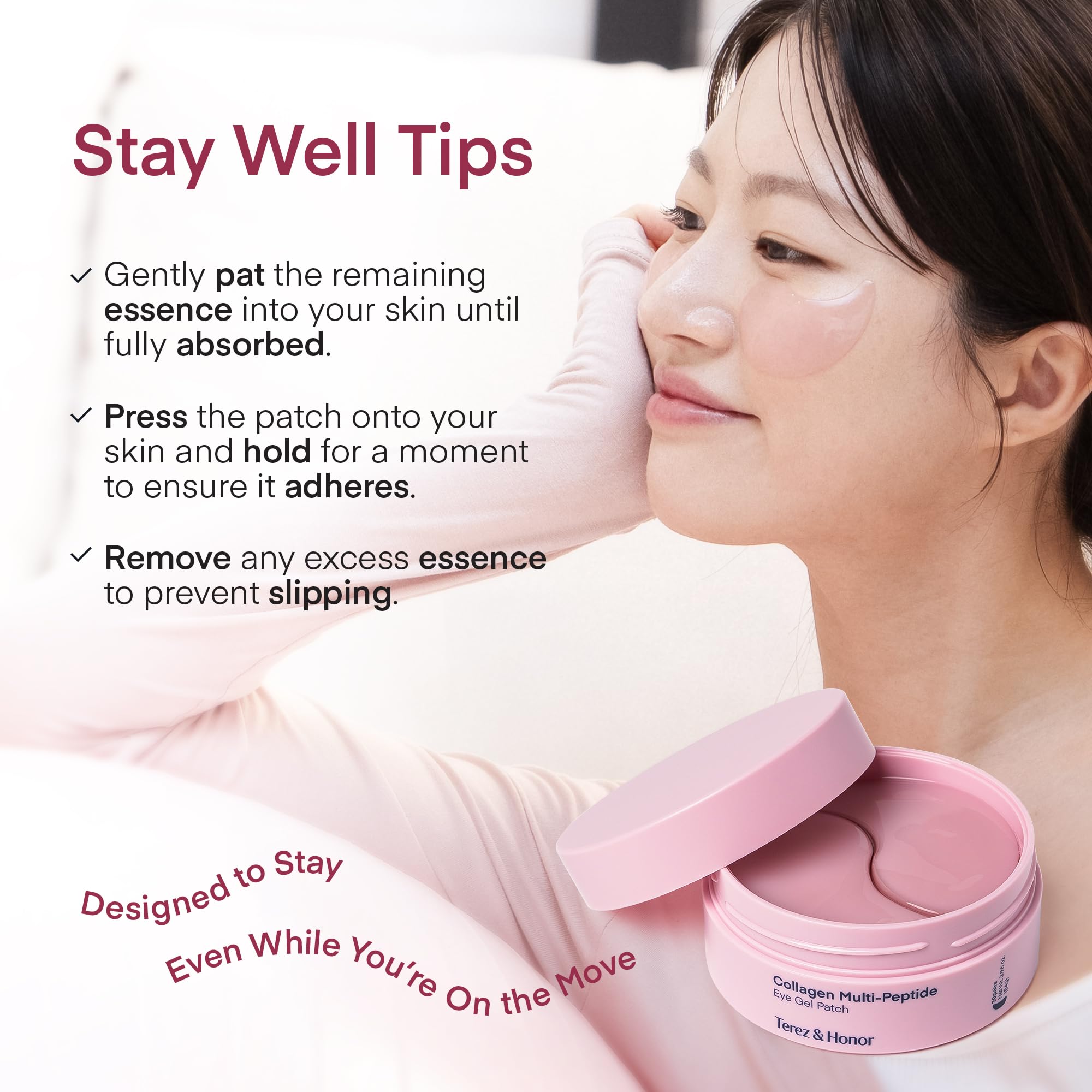 Under Eye Patches Korean Skincare: Peptide Collagen Gel Eye Mask for Puffy Eyes Dark Circles Wrinkles Undereye Bags Fine Lines & Smile Lines - Deep Hydrating & Firming Eye Pad - Cruelty-Free, 30 Pairs 🍁 All In One Marketplace Canada