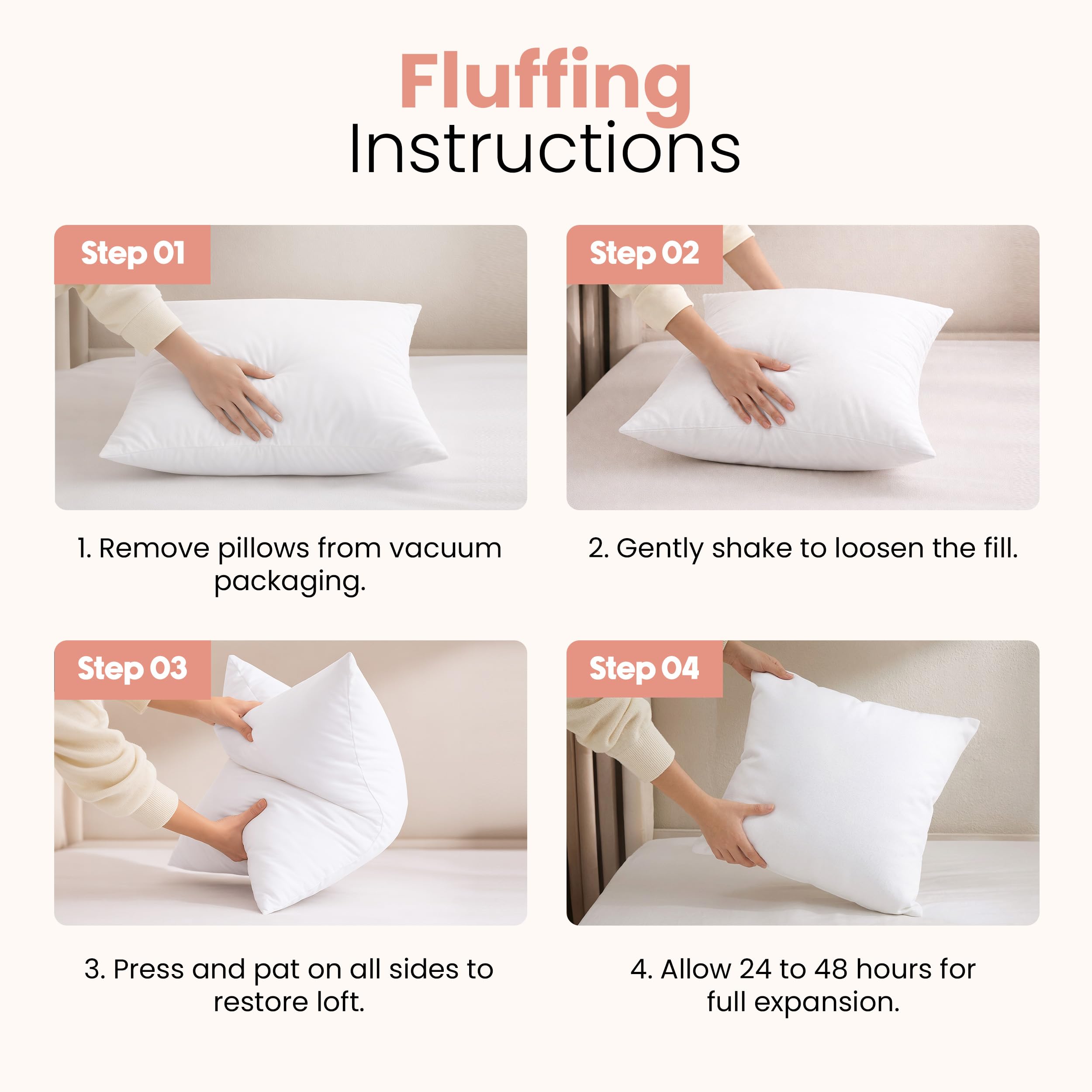 Utopia Bedding Throw Pillows Insert (Pack of 2, White) - 18 x 18 Inches Bed and Couch Pillows - Indoor Decorative Pillow 🍁 All In One Marketplace Canada
