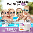 TESPERT Pool and Spa Test Strips Hot Tub Test Strips 7-in-1 125 Strips Pack, Chemistry Test Kit for Test Bromine, Total Alkalinity, pH, Free Chlorine, Total Hardness, Cyanuric Acid, and Total Chlorine 🍁 All In One Marketplace Canada
