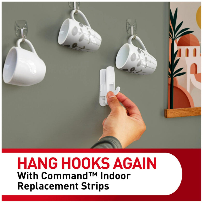 Command Large Refill Adhesive Strips, Damage Free Hanging Wall Adhesive for Large Indoor Wall Hooks, No Tools Removable Adhesives for Living Spaces, 20 White Command Strips 🍁 All In One Marketplace Canada