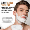 Viking Revolution 50x Safety Razor Blades Men - Platinum Japanese Stainless Steel Double Edge Razor Blade For A Smooth, Precise And Clean Shave - Razor Blades Double Edge - Safety Razor Blade 🍁 All In One Marketplace Canada