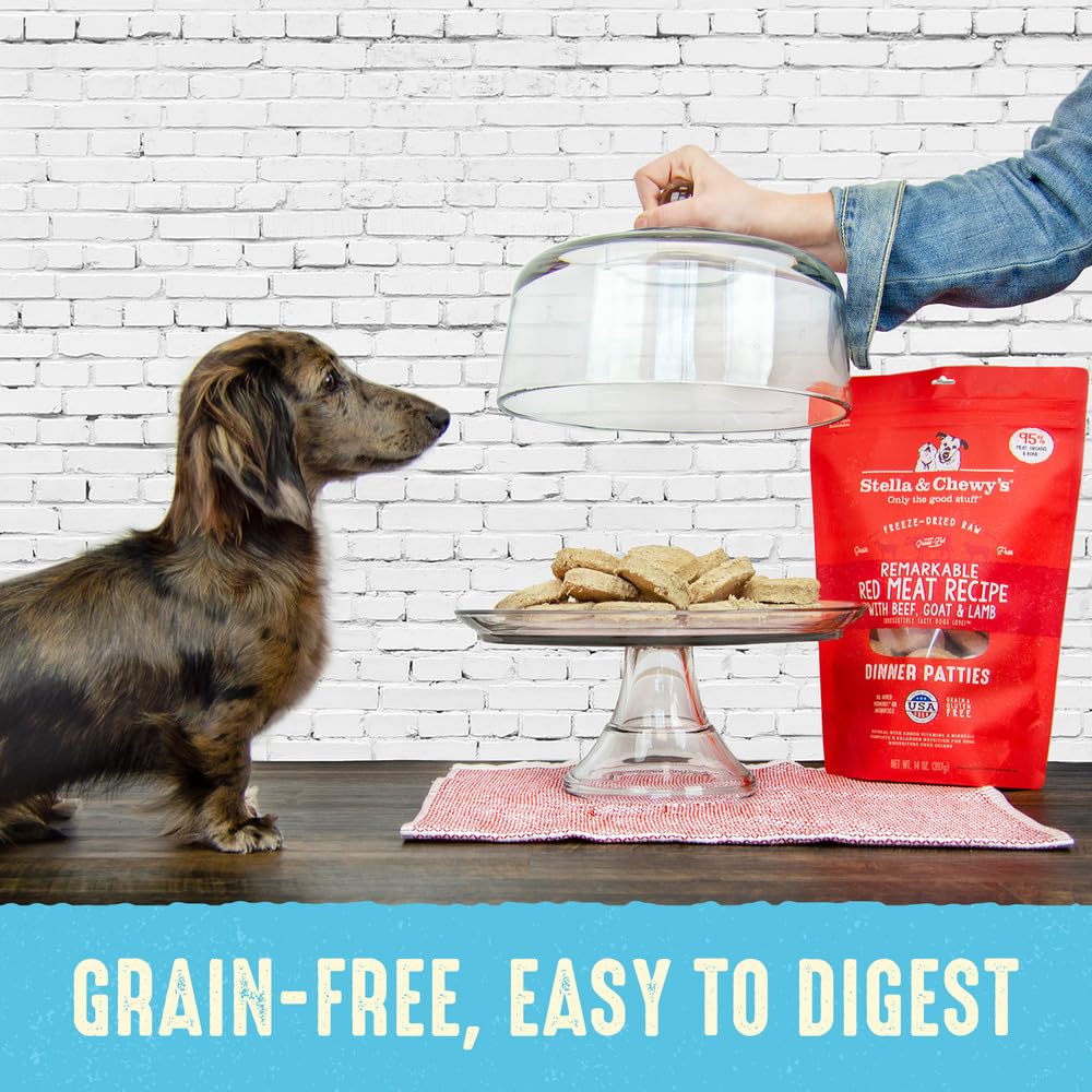 Stella & Chewy’s Freeze Dried Raw Dinner Patties – Grain Free Dog Food, Protein Rich Dandy Lamb Recipe – 708g Bag 🍁 All In One Marketplace Canada