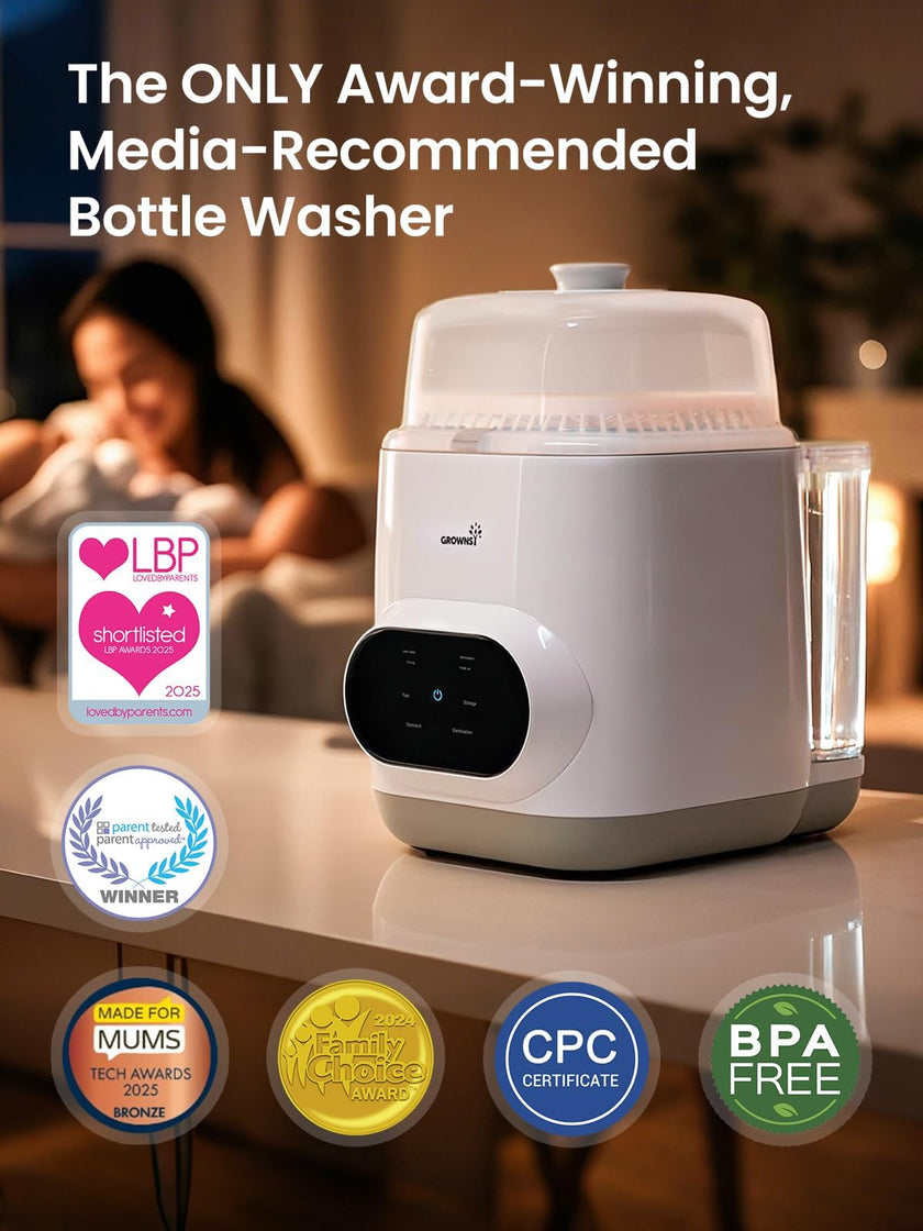 Grownsy EaseClean Bottle Washer Pro | All-in-One Bottle Washer and Sterilizer and Dryer | Baby Bottle Washer for Bottles, Pump Parts & Baby Essentials | Replaces Hand Washing 🍁 All In One Marketplace Canada